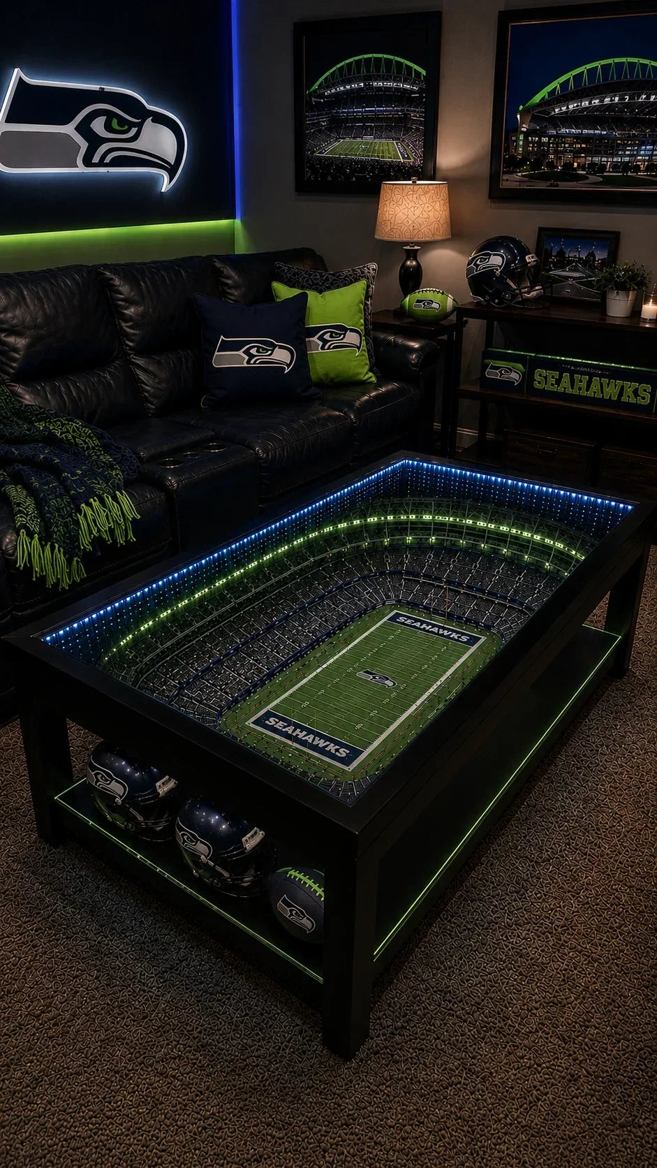 NFL Stadium Table at night